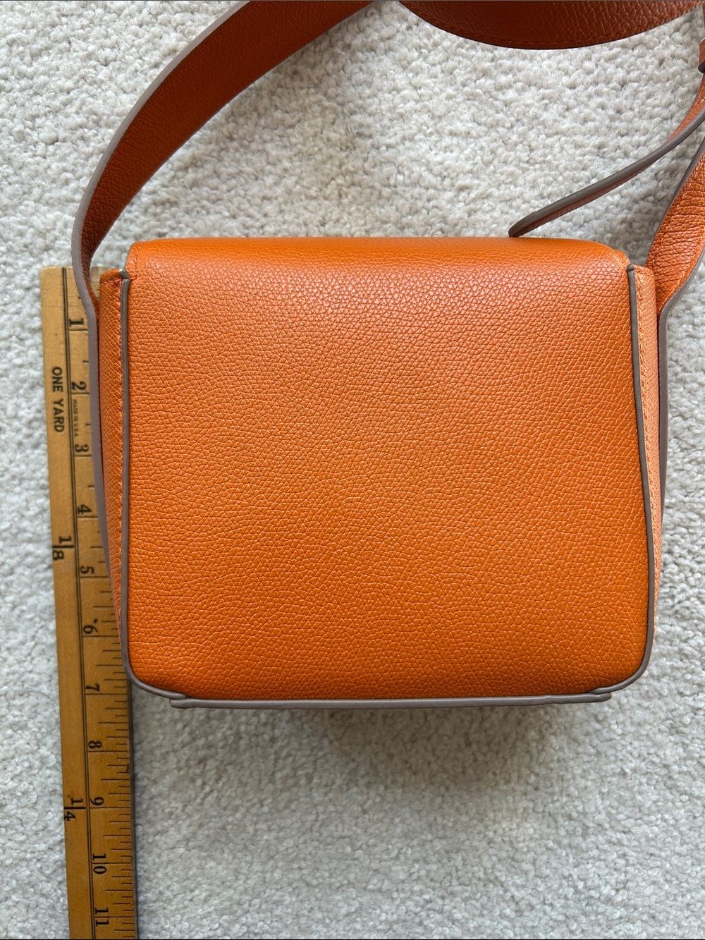 a new day Orange Pebbled Faux Leather Crossbody Bag - Picture 7 of 8